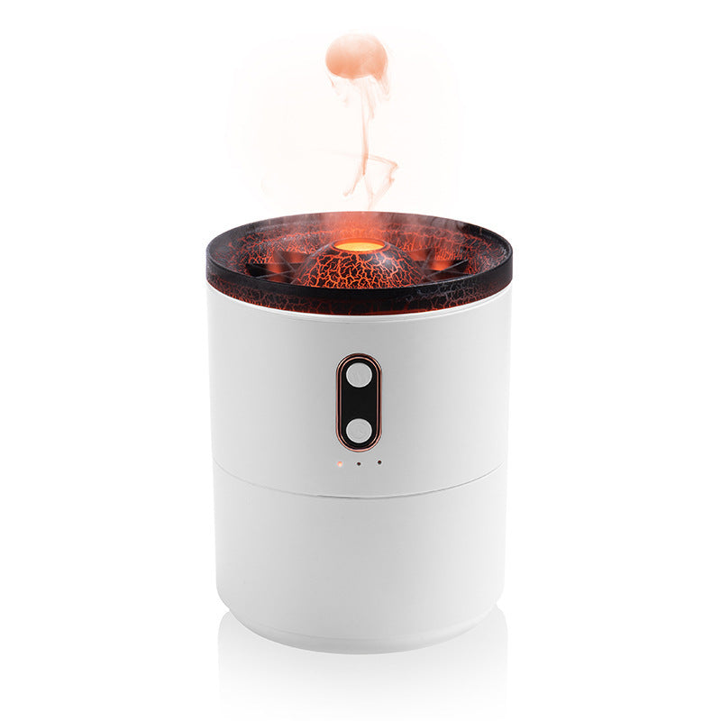 Volcanic Flame Aroma Diffuser – Jellyfish USB Night Light Humidifier