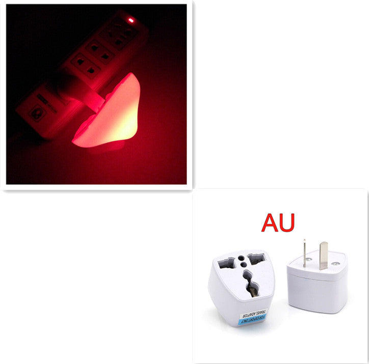 LED Mushroom Night Light with Sensor, Warm White EU/US Plug Wall Lamp