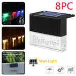 Waterproof RGB Solar LED Step Light for Garden Fence & Outdoor Decoration