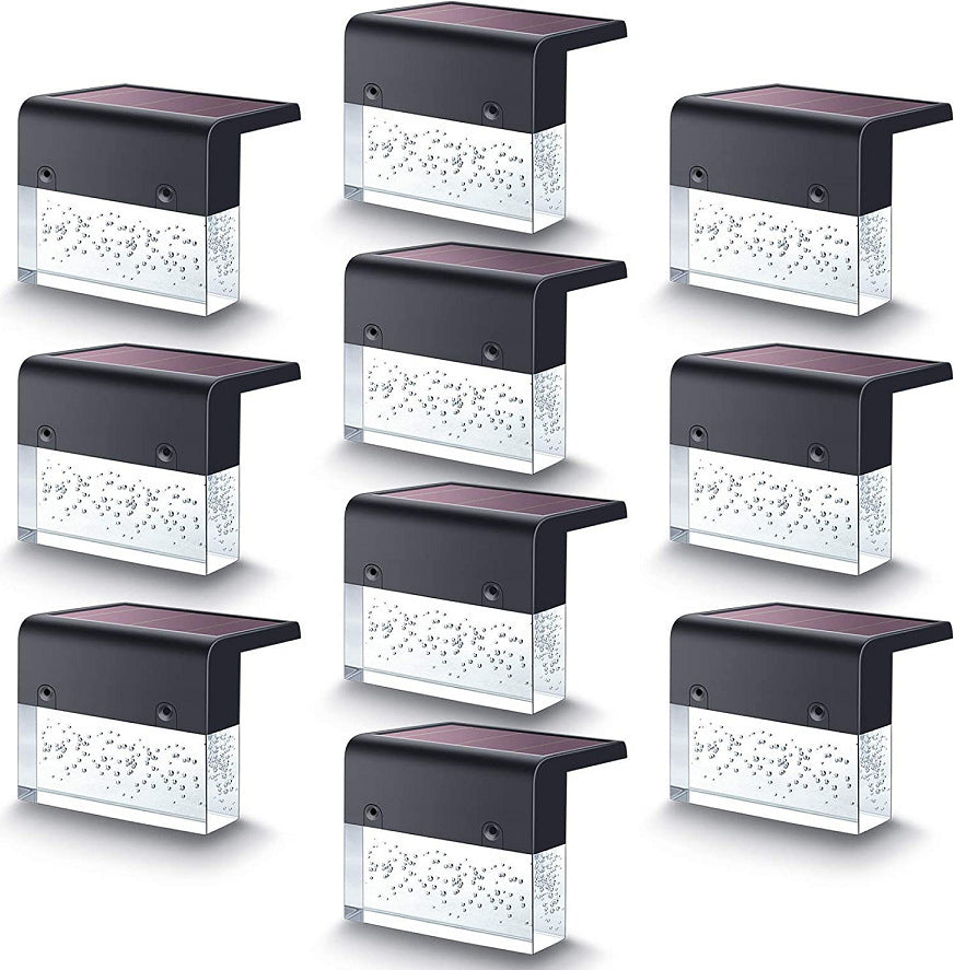 Waterproof RGB Solar LED Step Light for Garden Fence & Outdoor Decoration