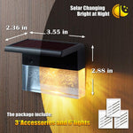 Waterproof RGB Solar LED Step Light for Garden Fence & Outdoor Decoration