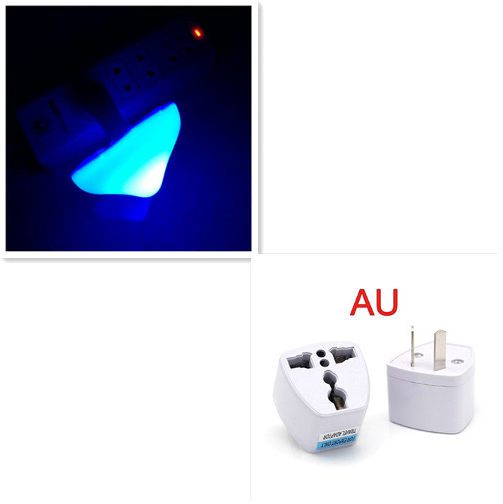 LED Mushroom Night Light with Sensor, Warm White EU/US Plug Wall Lamp