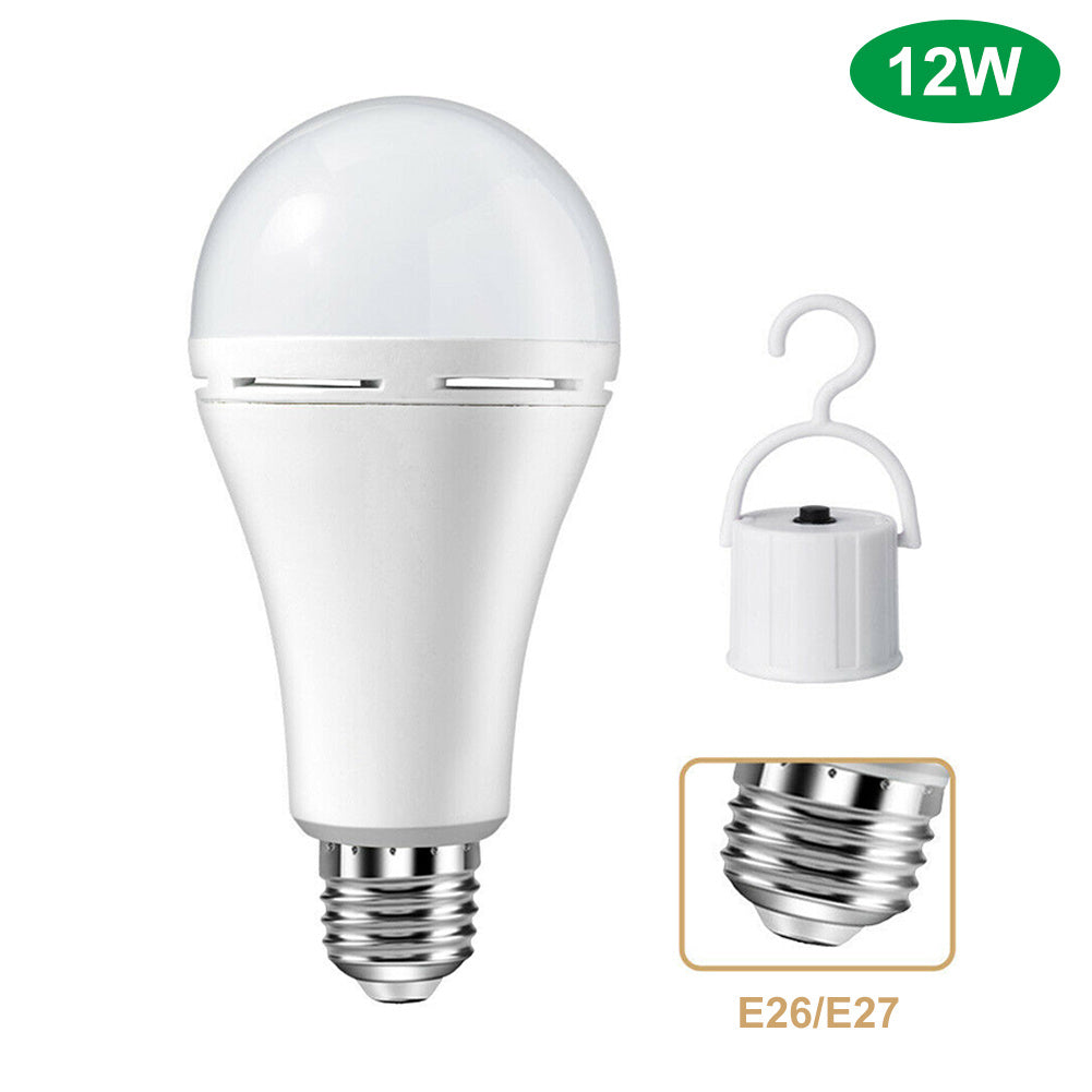 R70 12W LED Emergency Light Bulb – Fast Charging, Built-in Battery