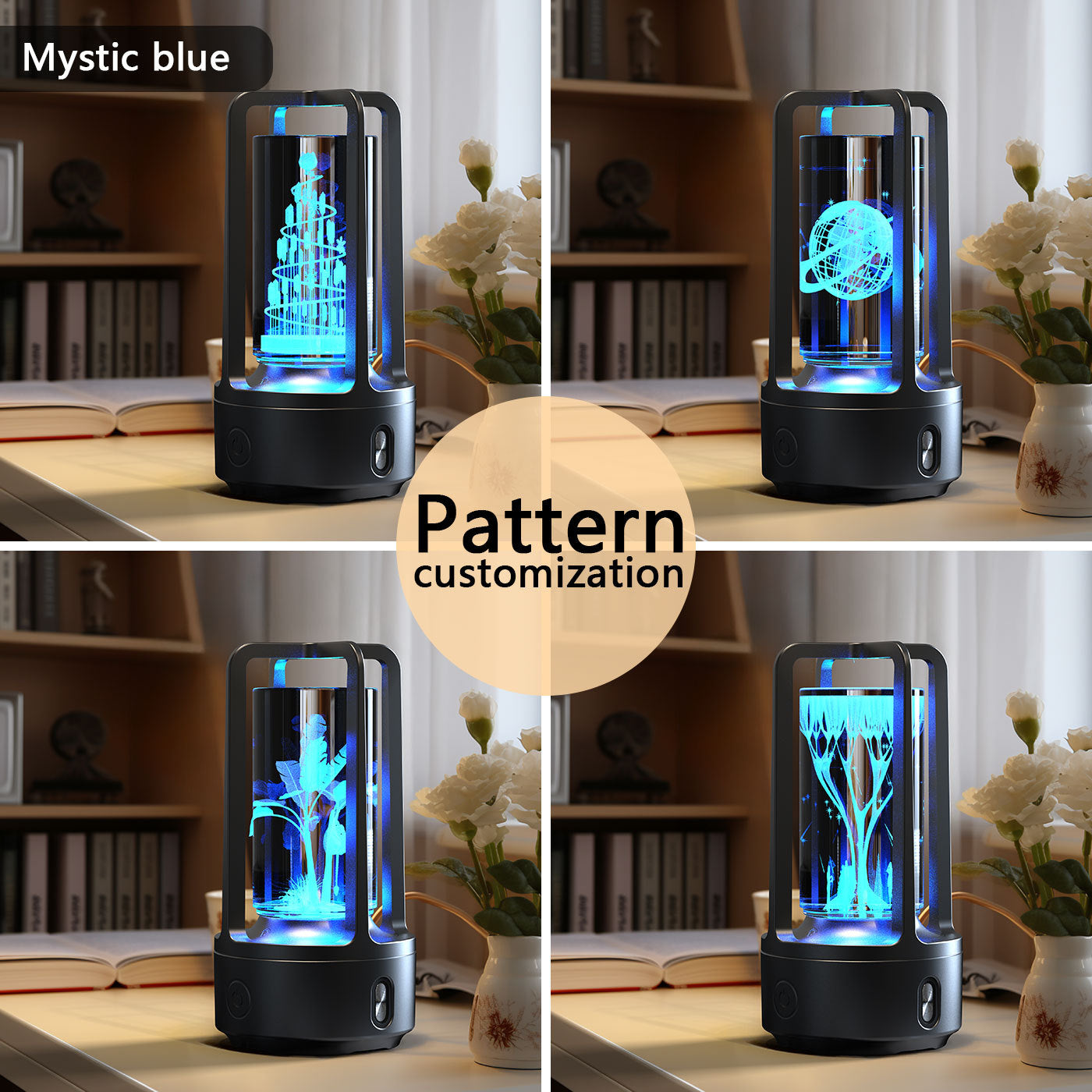 Creative 2-in-1 Crystal Lamp & Bluetooth Speaker – Touch Night Light Gift