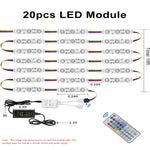 RGB LED Injection Module Light – 3-Lamp, 12V, IP65, No Remote