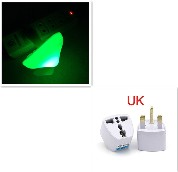 LED Mushroom Night Light with Sensor, Warm White EU/US Plug Wall Lamp