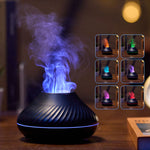 RGB Flame Aroma Diffuser – 130ml 3D Fire Effect Humidifier