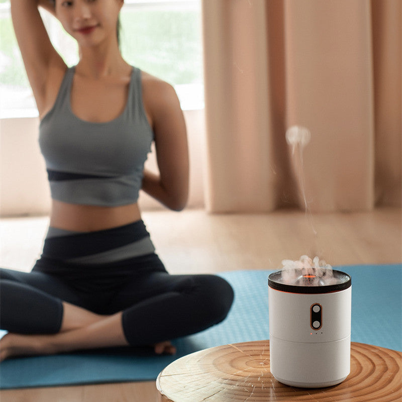 Volcanic Flame Aroma Diffuser – Jellyfish USB Night Light Humidifier