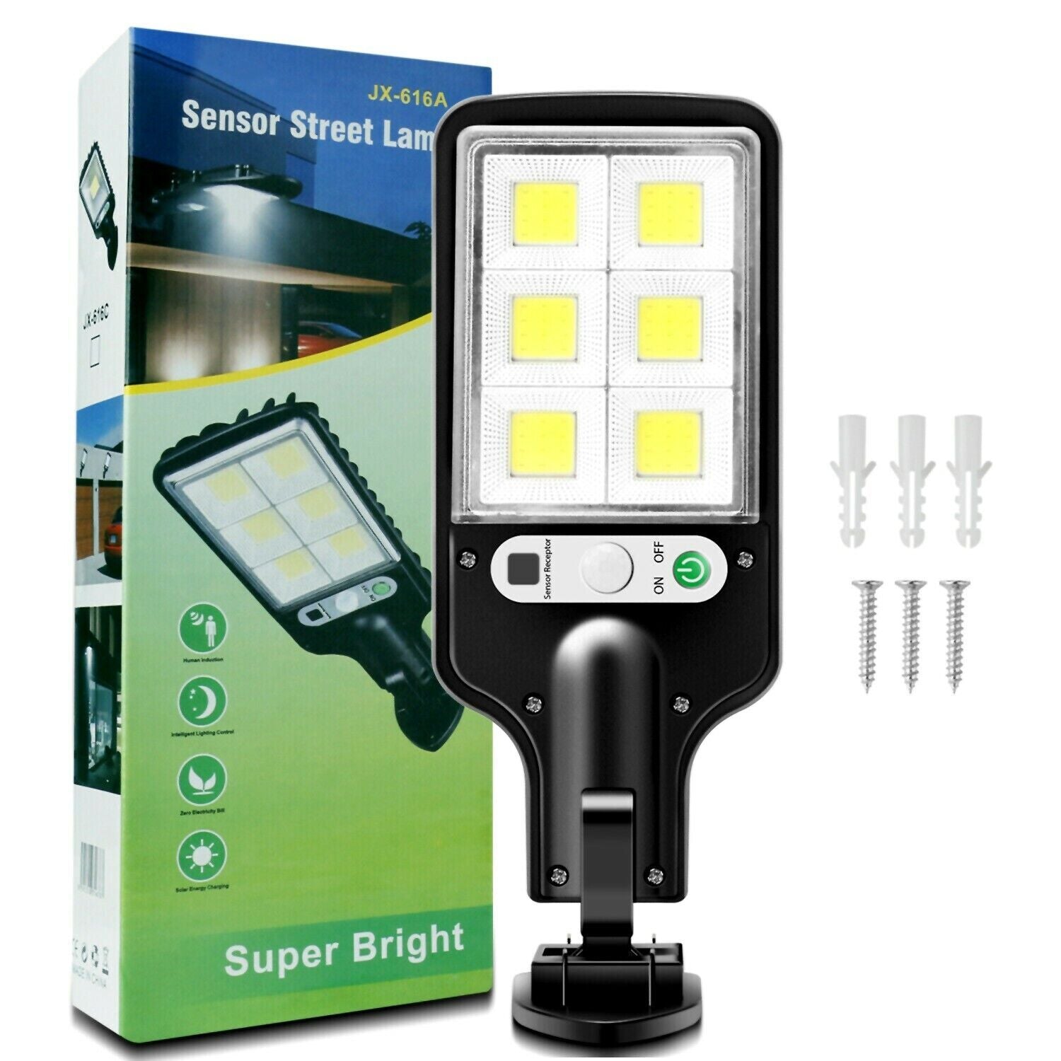 LED Solar Motion Sensor Light – Outdoor Garden, Yard, Wall Lamp