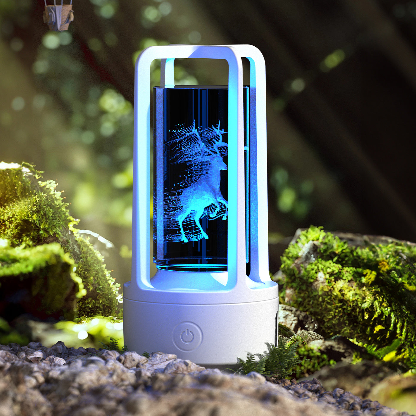 Creative 2-in-1 Crystal Lamp & Bluetooth Speaker – Touch Night Light Gift