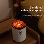 Volcanic Flame Aroma Diffuser – Jellyfish USB Night Light Humidifier
