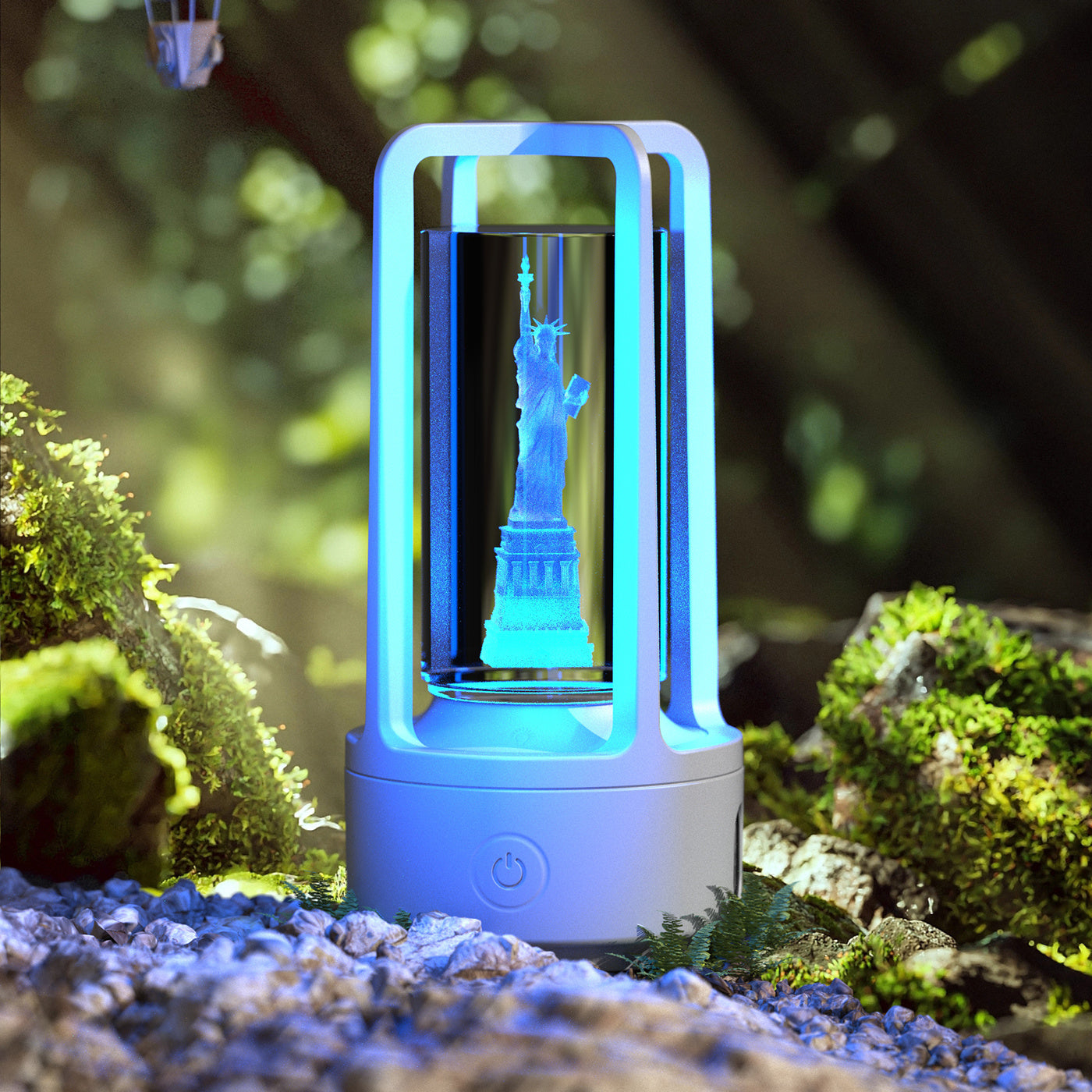 Creative 2-in-1 Crystal Lamp & Bluetooth Speaker – Touch Night Light Gift