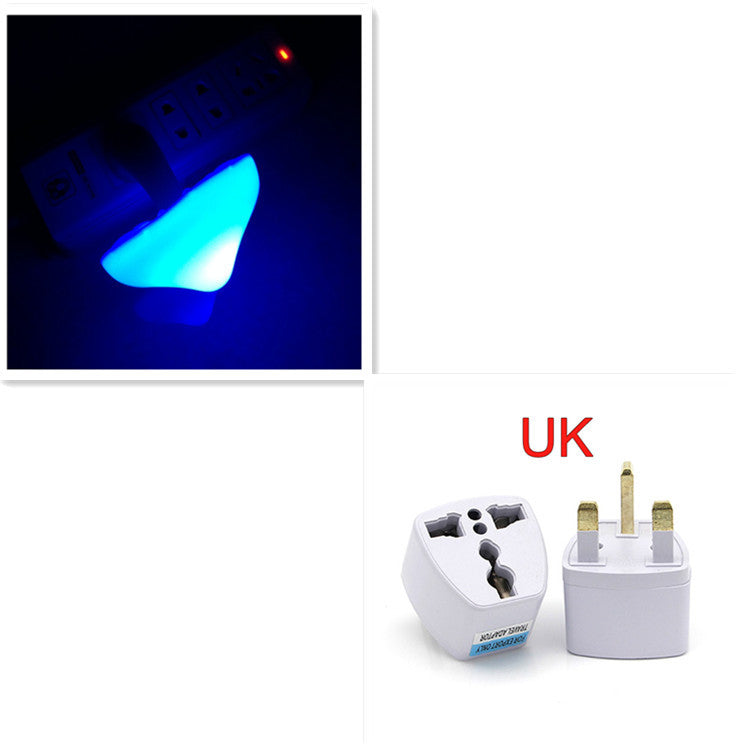 LED Mushroom Night Light with Sensor, Warm White EU/US Plug Wall Lamp