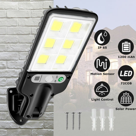 LED Solar Motion Sensor Light – Outdoor Garden, Yard, Wall Lamp