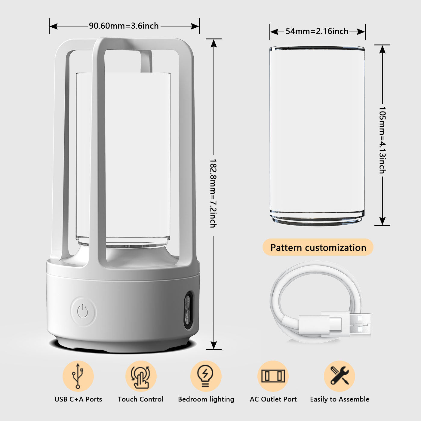 Creative 2-in-1 Crystal Lamp & Bluetooth Speaker – Touch Night Light Gift