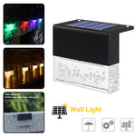 Waterproof RGB Solar LED Step Light for Garden Fence & Outdoor Decoration