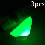 LED Mushroom Night Light with Sensor, Warm White EU/US Plug Wall Lamp