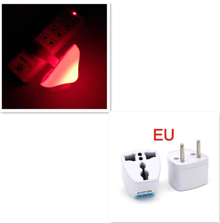 LED Mushroom Night Light with Sensor, Warm White EU/US Plug Wall Lamp