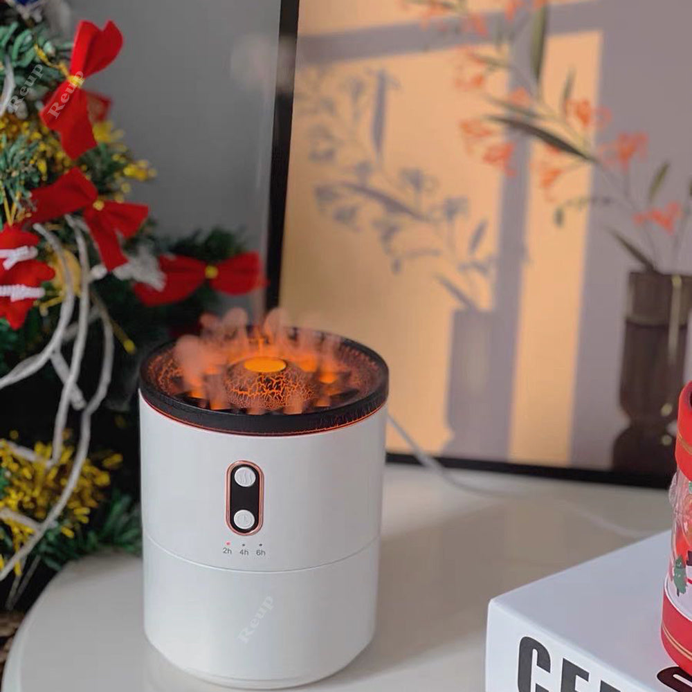 Volcanic Flame Aroma Diffuser – Jellyfish USB Night Light Humidifier