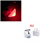 LED Mushroom Night Light with Sensor, Warm White EU/US Plug Wall Lamp