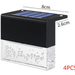 Waterproof RGB Solar LED Step Light for Garden Fence & Outdoor Decoration