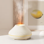 RGB Flame Aroma Diffuser – 130ml 3D Fire Effect Humidifier