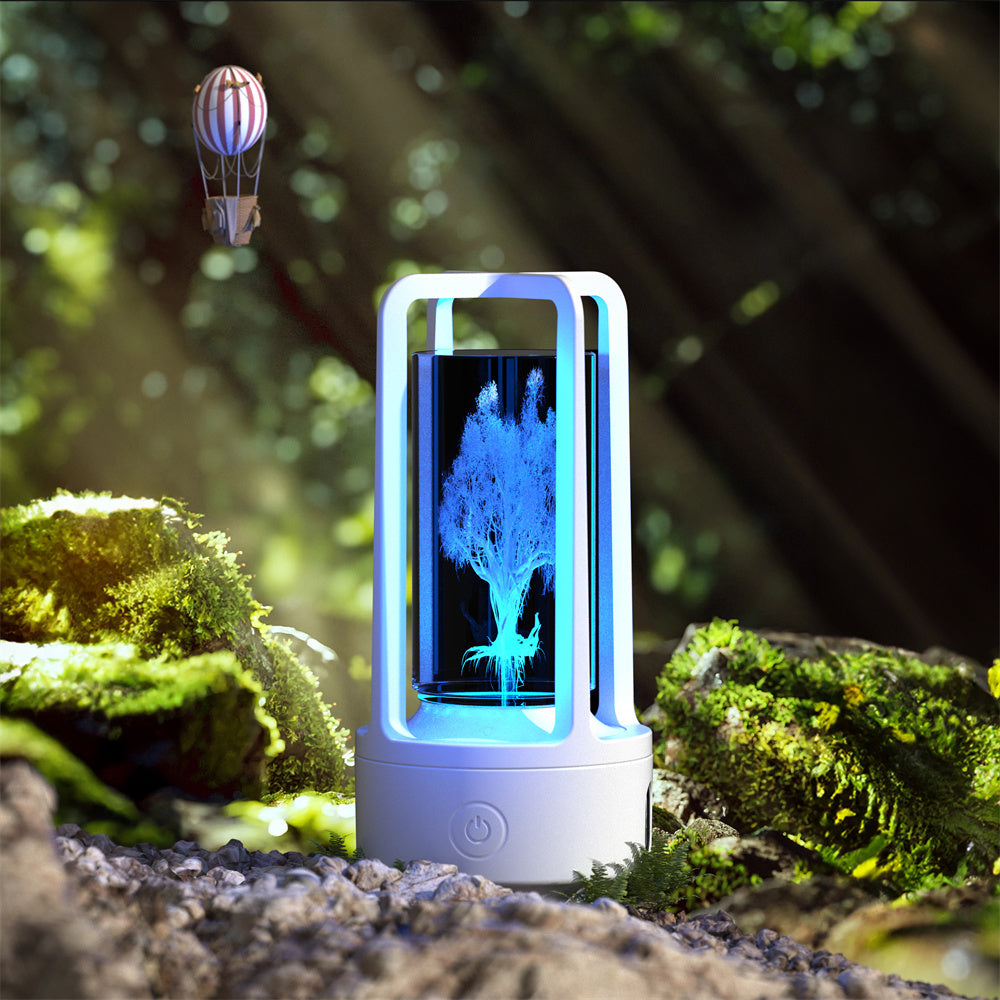 Creative 2-in-1 Crystal Lamp & Bluetooth Speaker – Touch Night Light Gift