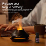 RGB Flame Aroma Diffuser – 130ml 3D Fire Effect Humidifier