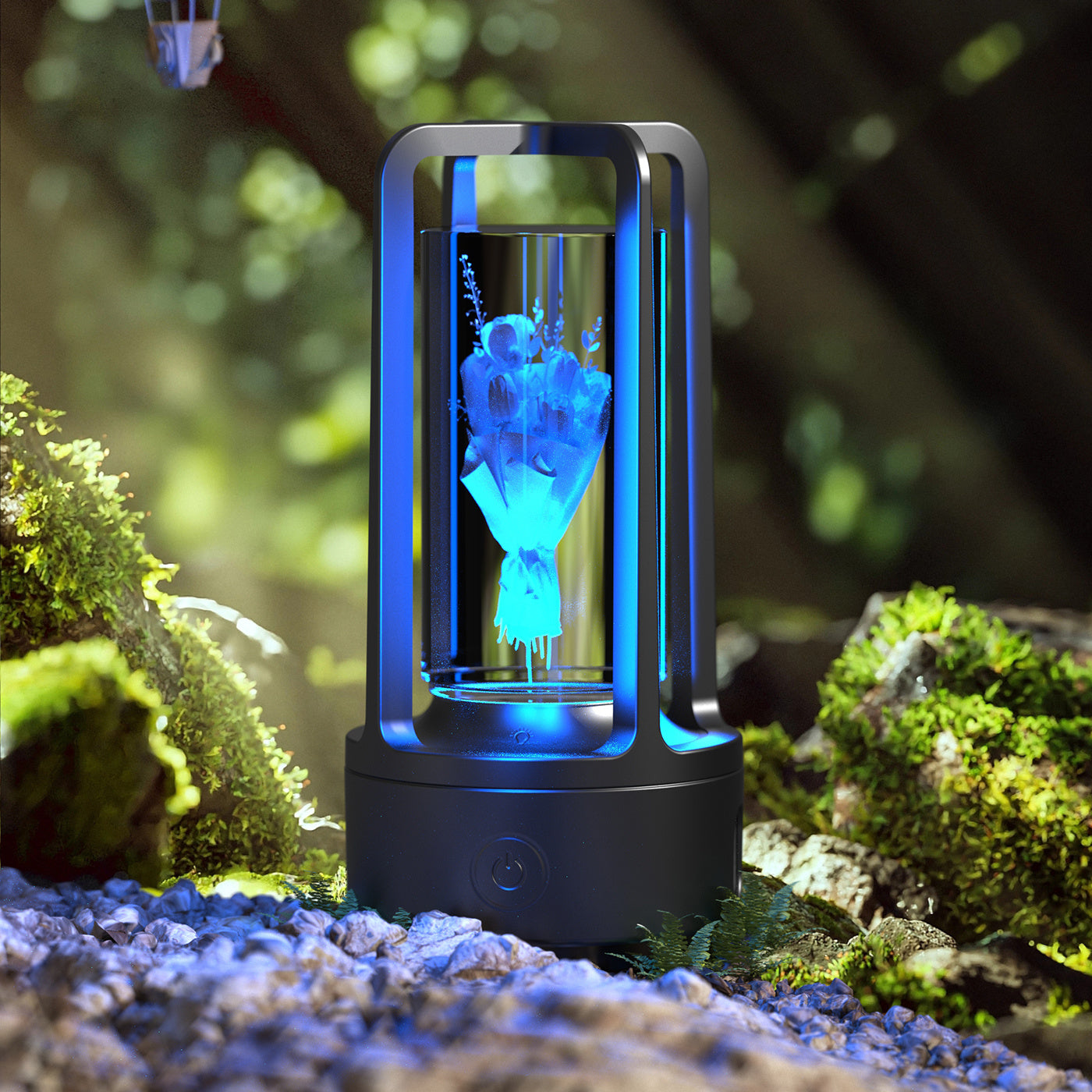 Creative 2-in-1 Crystal Lamp & Bluetooth Speaker – Touch Night Light Gift