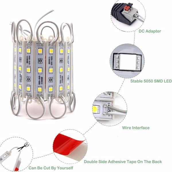 LED Waterproof Module Light – 60 LEDs, 12V IP65 Strip